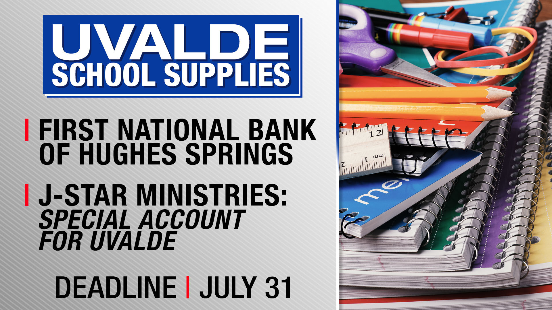 Donations for Uvalde students are open until Saturday
